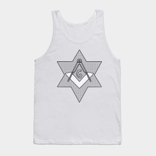 The Square and Compasses Inside the Star Tank Top